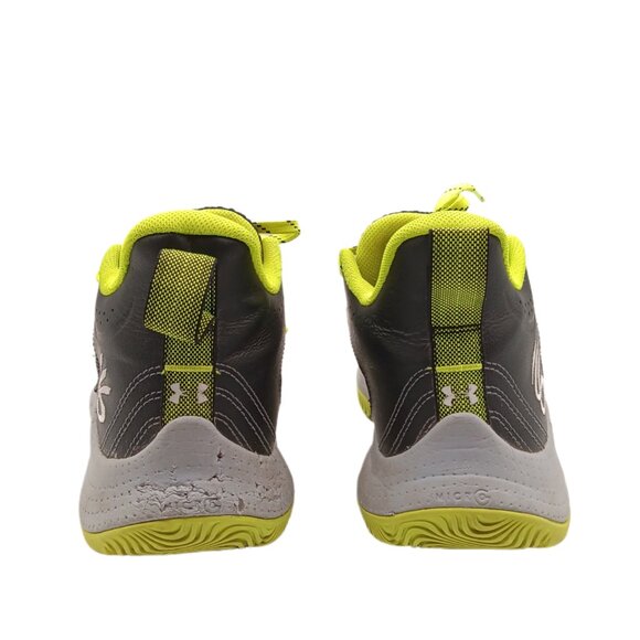 Under Armour Curry 3Z6 Sneakers Womens 8.5 Black Volt Gray Mesh Low Top Athletic - Picture 4 of 5